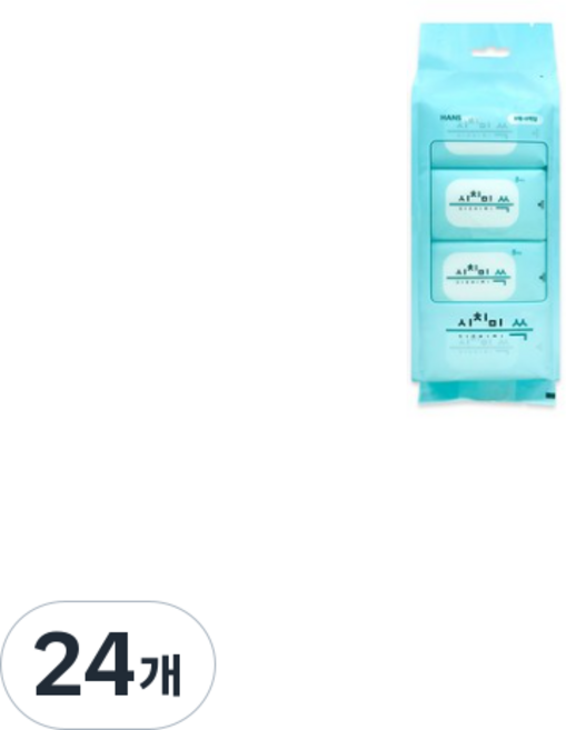 한스웰 시치미 쓱 초미니 휴대용 물티슈, 8매, 24개