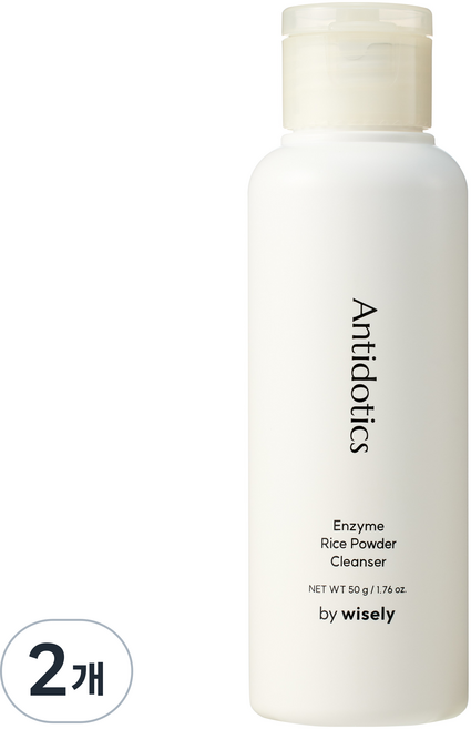 와이즐리 모공 각질케어 효소 쌀가루 파우더 클렌저, 50g, 2개