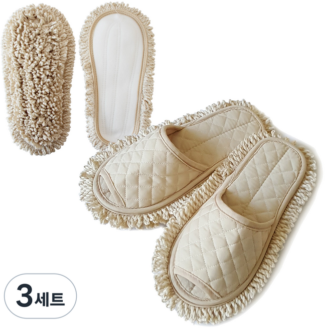 필굿리빙 터치 청소슬리퍼 + 리필, 3세트