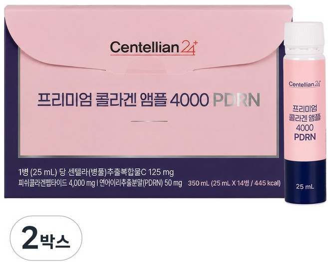 동국제약 센텔리안24 프리미엄 마시는 PDRN 콜라겐 앰플 4000, 350ml, 2박스