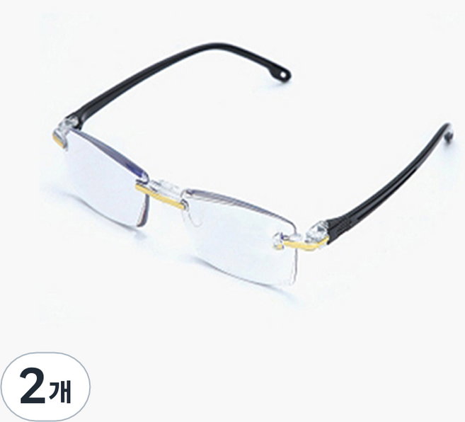 [케이스포함]관우몰 A시리즈 40대 50대 60대 여성 돋보기 안경테, 2개