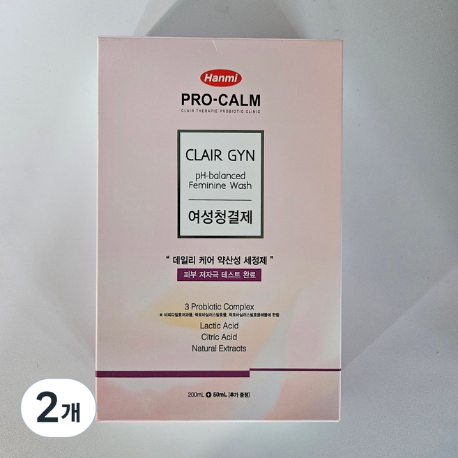 한미약품 프로캄 클레어진 여성청결제 + 세트, 2개, 200ml