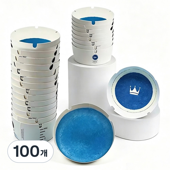 Le Gou 냄새안나는 업소용 가정용 차량용 일회용 재떨이 냄새차단, 100개, 파란색