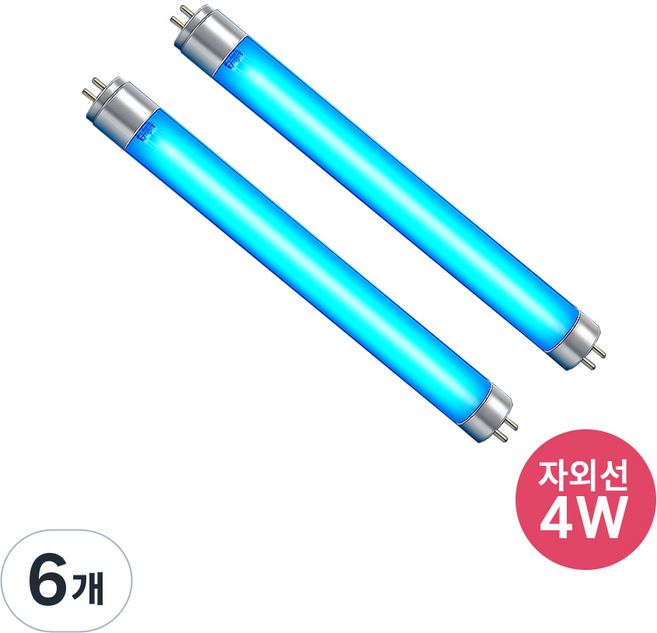 SUNVIA 살균 자외선 젖병소독기 램프, 6개, UVC-4W(T5)