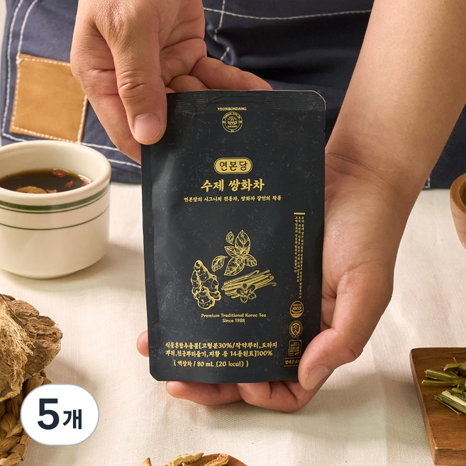 수제 쌍화차 SINCE1988 : 14종 전통원료 배합 by 연세본초당, 80mg, 5개, 80ml, 10개입
