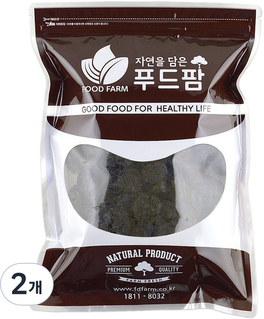 푸드팜 푸룬 캘리포니아 건자두, 500g, 2개