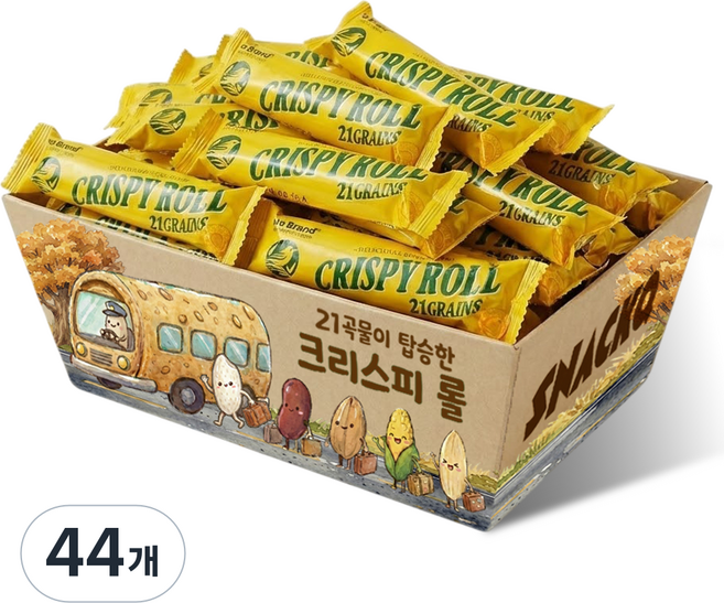 스낵큐 노브랜드 과자, 44개, 노브랜드 크리스피롤 21곡