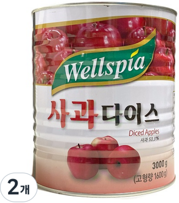 사과다이스, 3kg, 2개