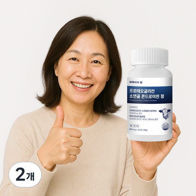 비에이치웰 프로테오글리칸 소연골 콘드로이친, 2개, 60정