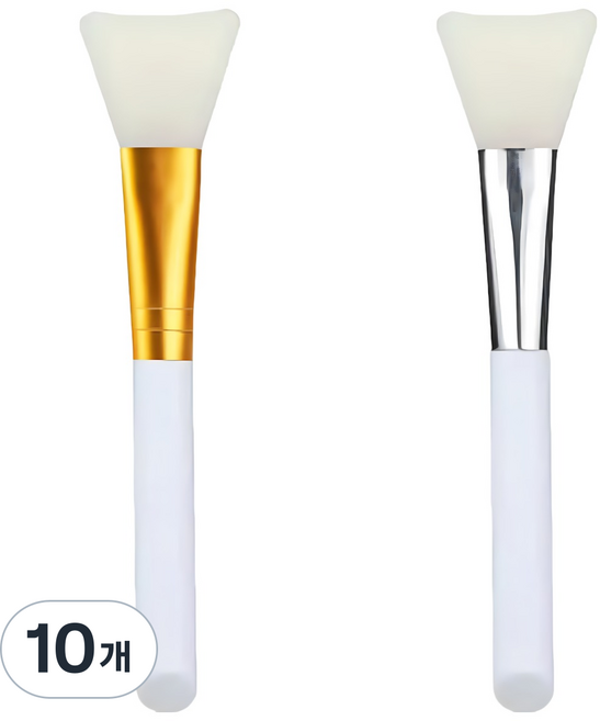 케이비몰 부드러운 실리콘 팩 브러쉬, 10개