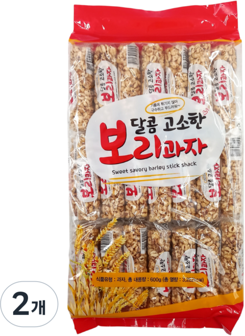 다파니 보리과자 간식 개별포장, 2개, 600g