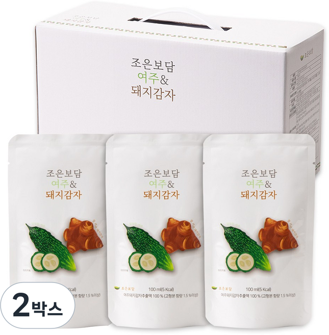 조은보담 국내산 여주 돼지감자 추출액 30포, 100ml, 2박스