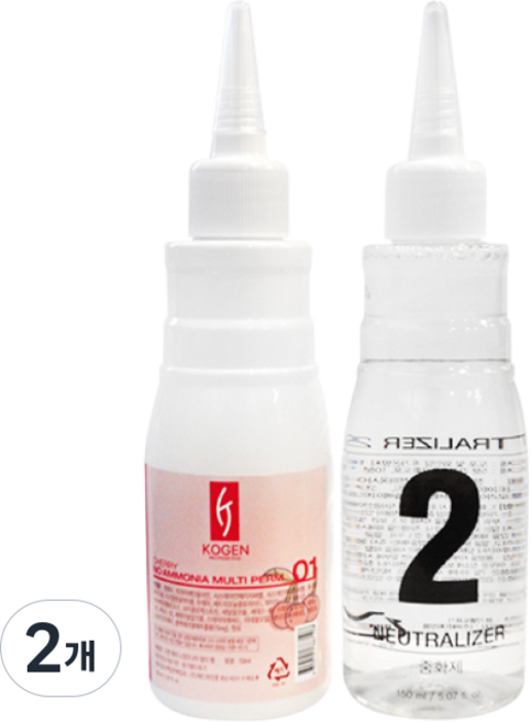 코겐 체리 NO 암모니아 냄새없는 멀티펌 1제 2제 각, 150ml, 2개
