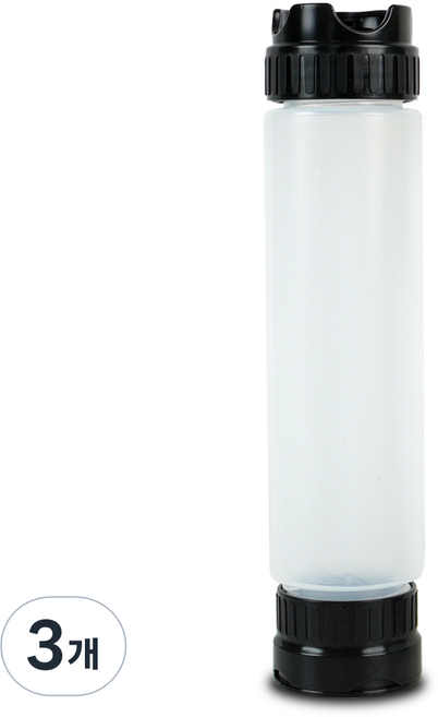 카페마스터 리뉴얼 모두의 소스통 500미리 거꾸로 흐르지않는 세지않는 소스용기 드리즐 꿀통 시럽통 소스병, 3개, 500ml