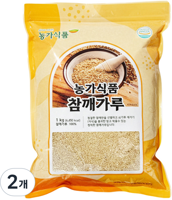 볶음 참깨가루 깨소금 굵게 빻은 참깨분말, 1kg, 2개