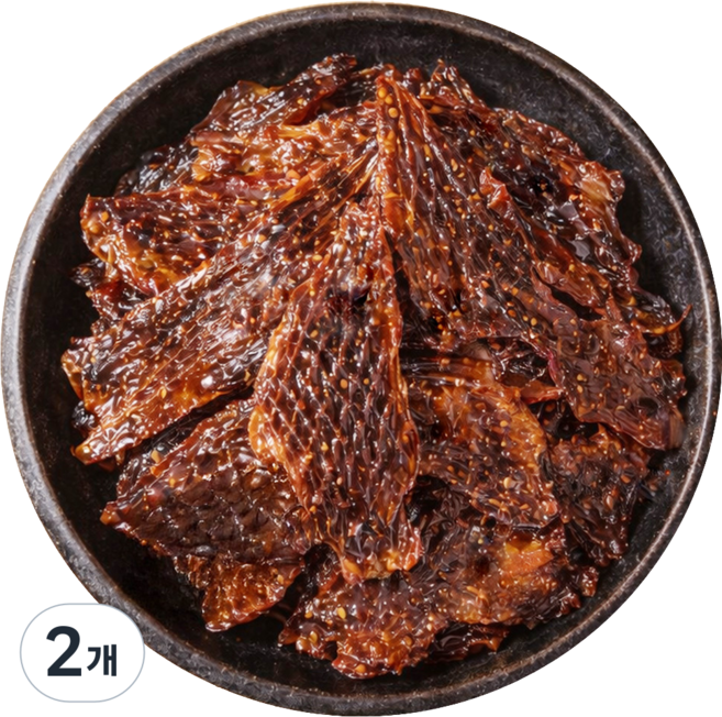 [건파파] 맛있는 건어물 간식 주전부리 매콤숏다리 오다리 100g, 2개