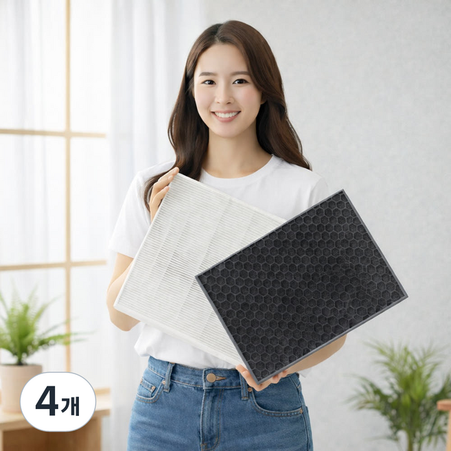 [호환] 국산 삼성 공기청정기 필터 CFX-G100D, 4개, CFX-G100D 복합형
