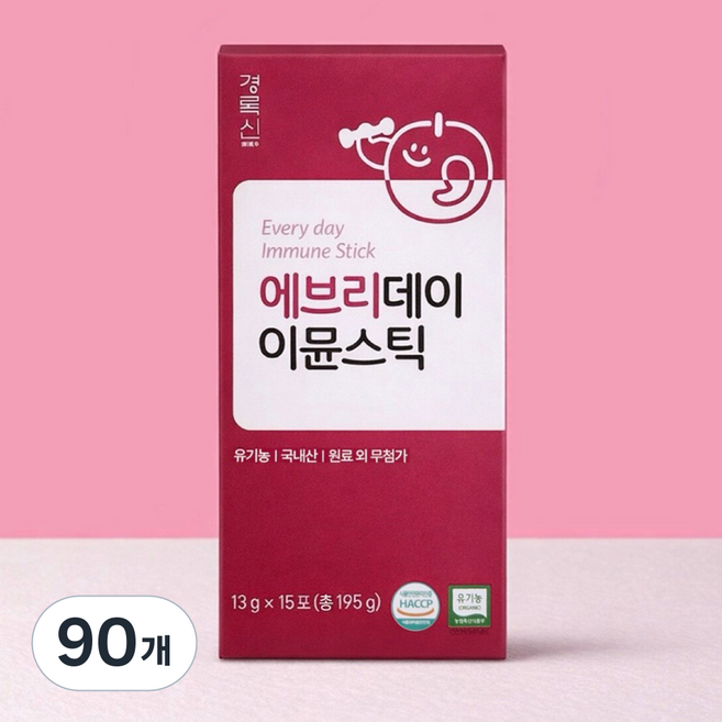 엘더베리이뮨스틱 국내산 유기농 유아 어린이 배도라지즙, 13g, 90개