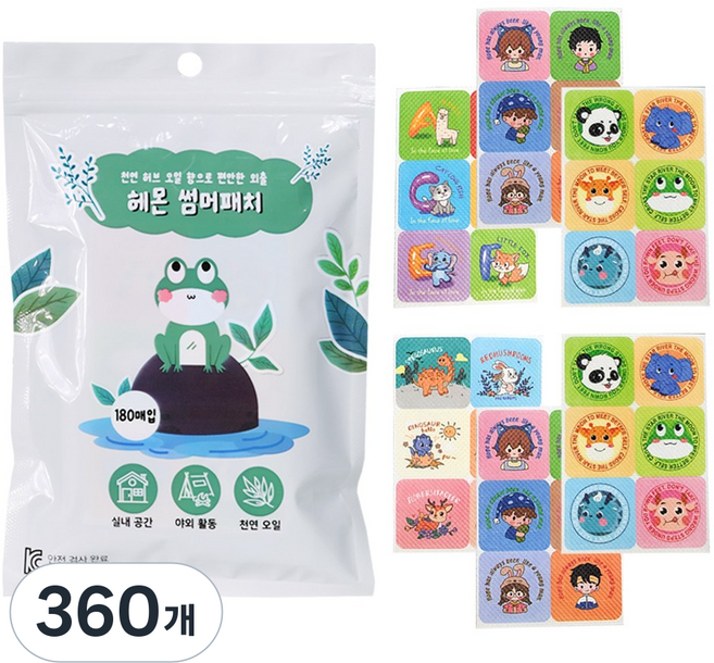 헬릭스케어 썸머 패치 스티커, 혼합, 360개