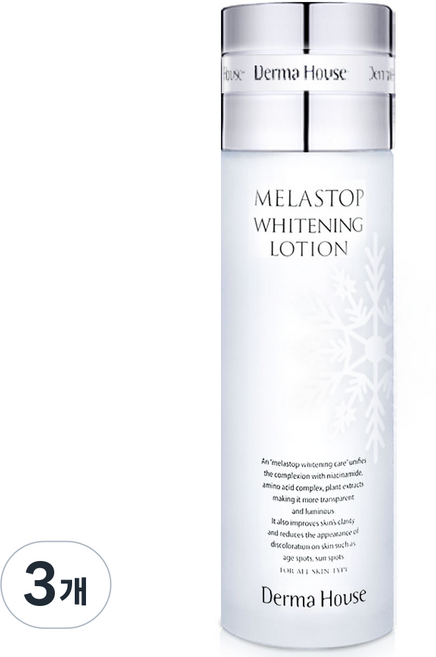 멜라스톱 화이트닝로션125ml-미백기능성 잡티관리 칙칙한피부, 125ml, 3개