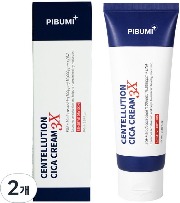 피부미 센텔루션 시카 건성크림 3X, 100ml, 2개