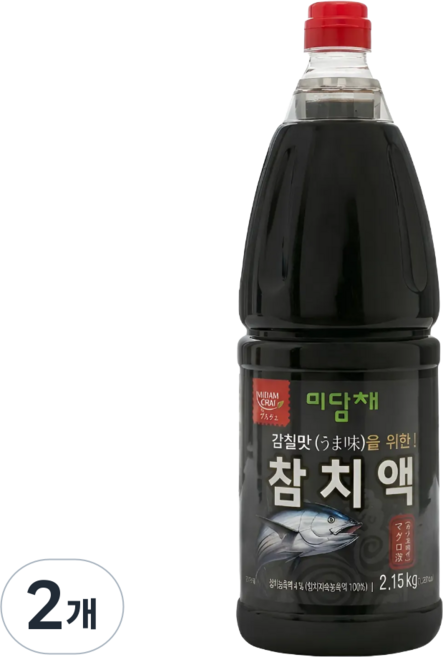 [미담채] 참치액, 2.15kg, 2개