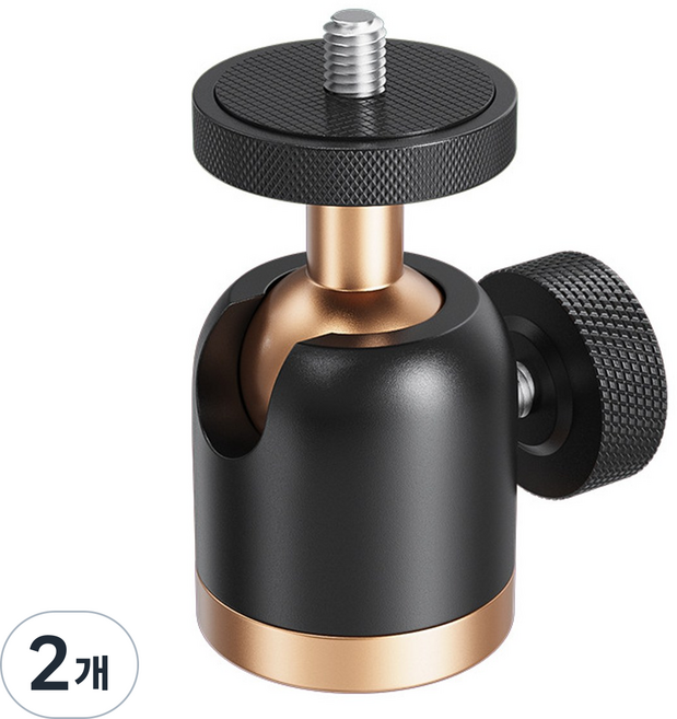 프리미엄 메탈 알루미늄 카메라 볼헤드, 2개, 미니볼헤드