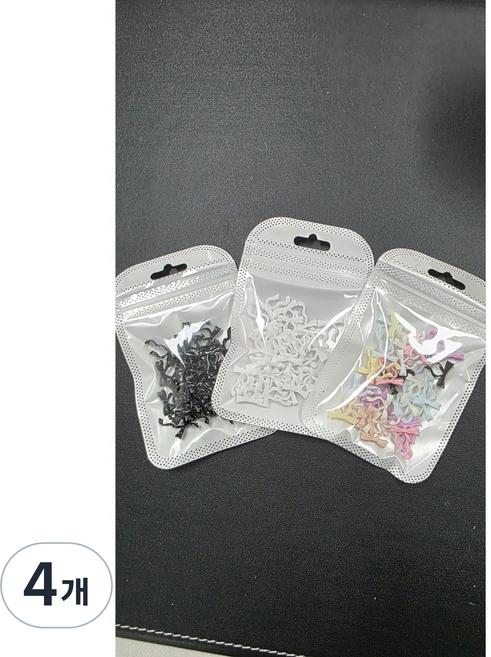 샵글로벌 3D 주얼리 카빙 리본 네일파츠 네일스티커 입체 대소(블랙 화이트 혼합) 각30개입, 4개, 블랙대30개입+화이트대30개입+혼합대30개입