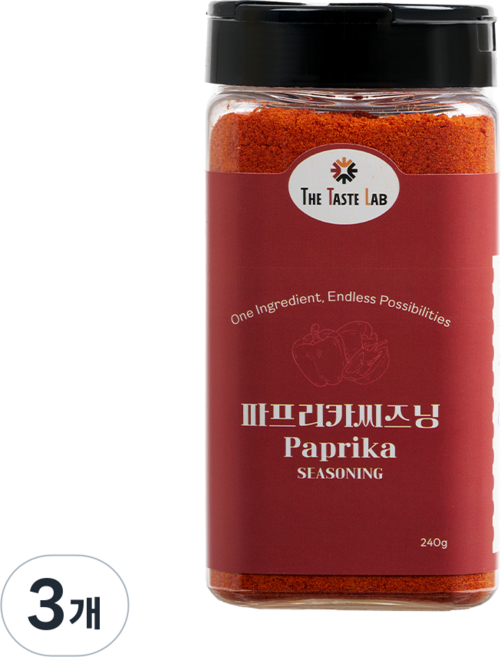 더테이스트랩 파프리카 가루 파우더 시즈닝, 3개, 240g
