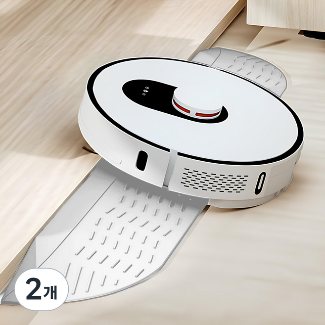 블리버킷 더 넓어진 로봇청소기 문턱 경사대, 화이트, 2개