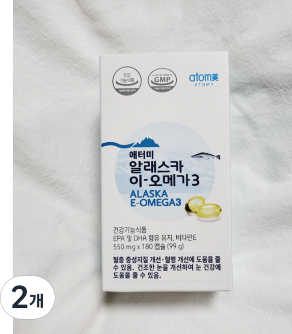 애터미 이 오메가3 6개월분, 180정, 2개