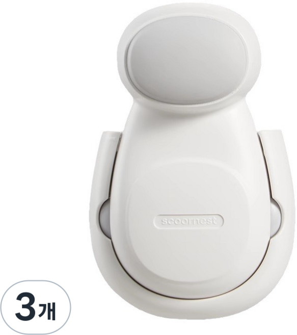 은성 자동회전 도어스토퍼 손끼임 문닫힘 방지, 3개, 그레이