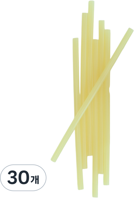 7mm 국산 강력 글루건 심 스틱 황색 노란색, 30개