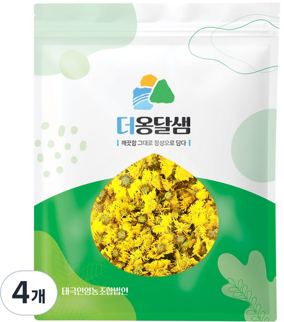 더옹달샘 꽃 향 진한 국산 국화차 감국 100g 국화꽃차 허브차, 4개, 1개입