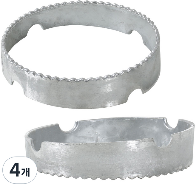 카시안 불판 받침대 DK-058 GI 원형링 왕관링 화구 거치대 바람막이, 4개, 24.3cm