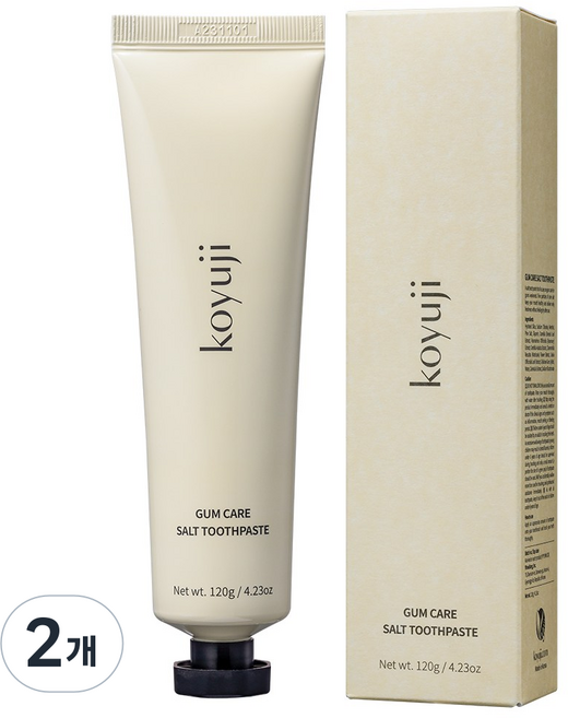 고유지 잇몸 케어 소금 치약, 2개, 120g