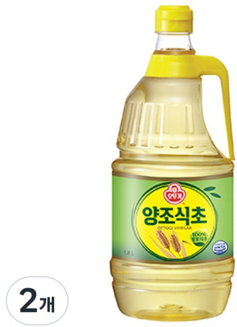 오뚜기 양조식초, 1.8L, 2개
