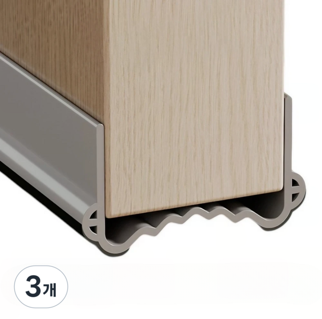 코이드림 간편한 방문틈새막이 문틈막이 그레이, 3개