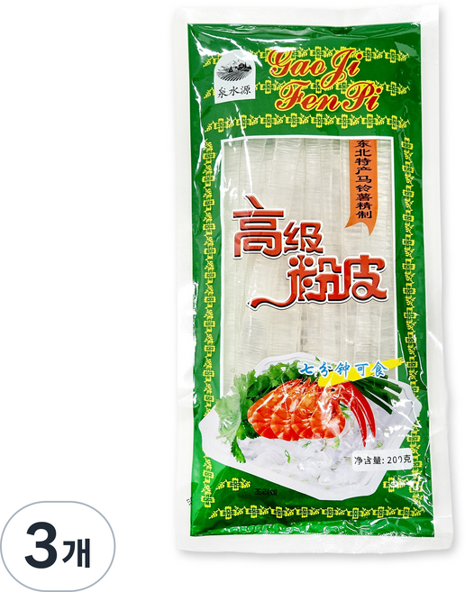 천수원 감자 고지당면 고급 라피, 200g, 3개