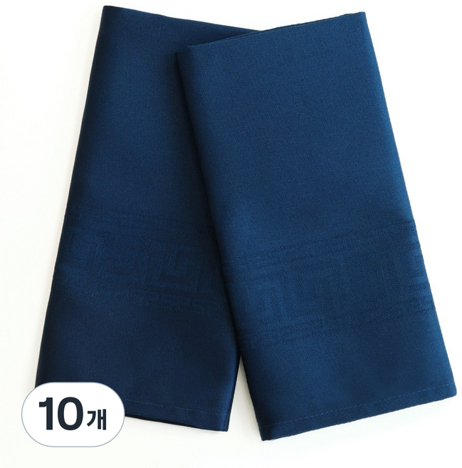 쉬라즈리빙 바리스타 린넨 타월 냅킨 순면, 10개, 네이비