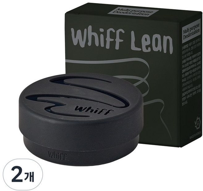 [공식몰] 26S/S 위프 린 블랙 부아누아 탈취제 WHIFF 고체 옷장 차량에어컨 자동차 신발장 냄새 제거 100g 1개, 2개