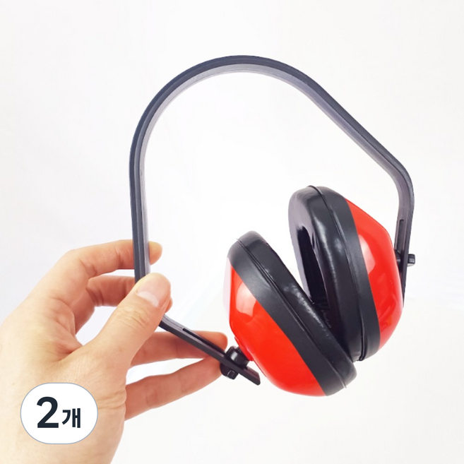 방음 귀마개 소음차단 헤드셋 헤드셋형 청력보호구 실속형, 2개, 1개입