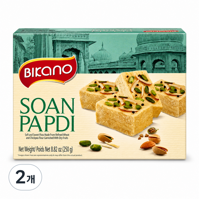 BIKANO 비카노 소완팝디 SOAN PAPDI 인도 INDIA, 250g, 2개