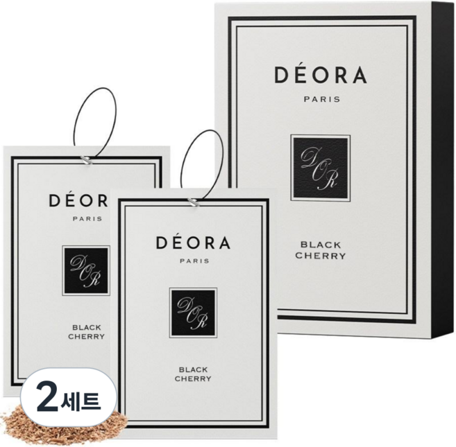 조향사가 블렌딩한 데오라 차량용 방향제 2개, 블랙 체리, 2세트