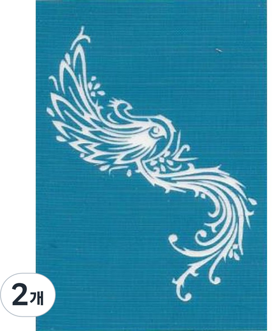 재사용 가능한 지워지는 셀프 헤나타투 도안 M-11~20, 2개, M-17