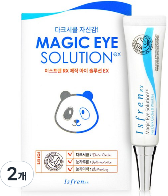 이스프렌 매직아이솔루션 다크서클 아이크림, 20g, 2개