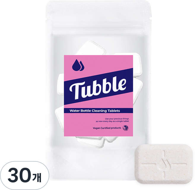 터블 텀블러 발포 세정제 대용량, 8g, 30개