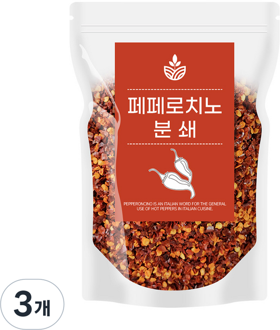 페페로치노 분쇄 100g 페퍼론치노 페페론치노, 3개