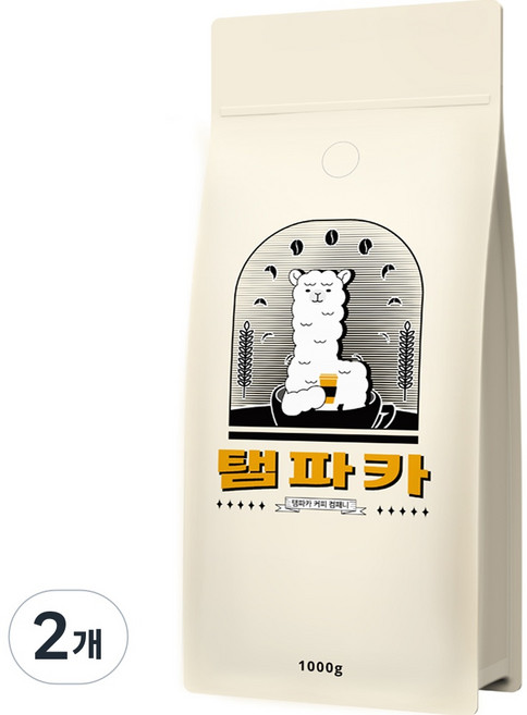 탬파카 에스프레소 블렌드 커피 원두, 홀빈(분쇄안함), 1kg, 2개
