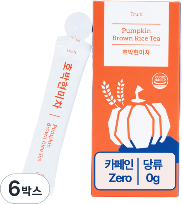 트루바이탈 호박현미차 액상차, 25mg, 15개입, 6박스